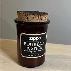 Bourbon & Spice Scented Candle - Brown